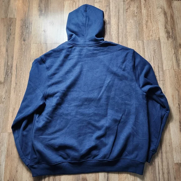 Men's Tek Gear Ultra Soft Fleece Blue Hoodie Size XL - Picture 2 of 8